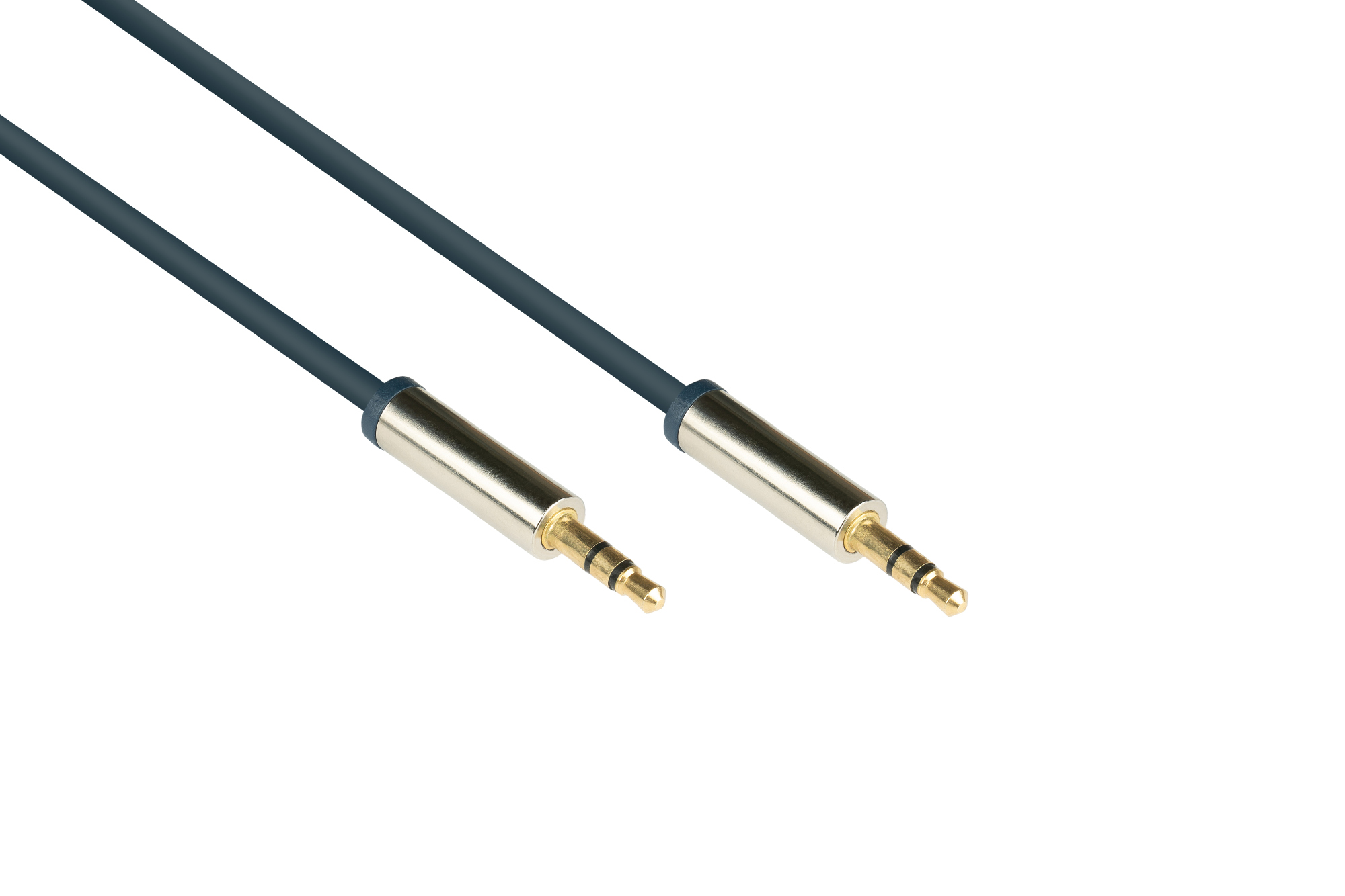 Audio Anschlusskabel SmartFLEX, 3-poliger 3,5mm Klinkenst beidseitig, dunkelblau, 0,5m