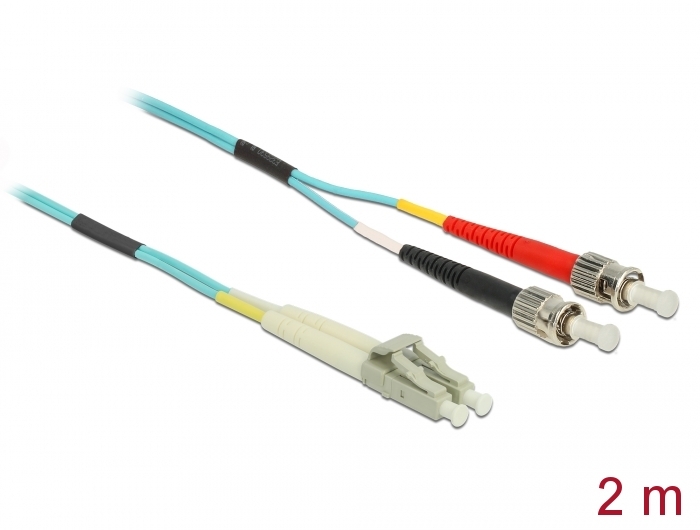 Kabel Lichtwellenleiter LC zu ST Multimode OM3 2 m