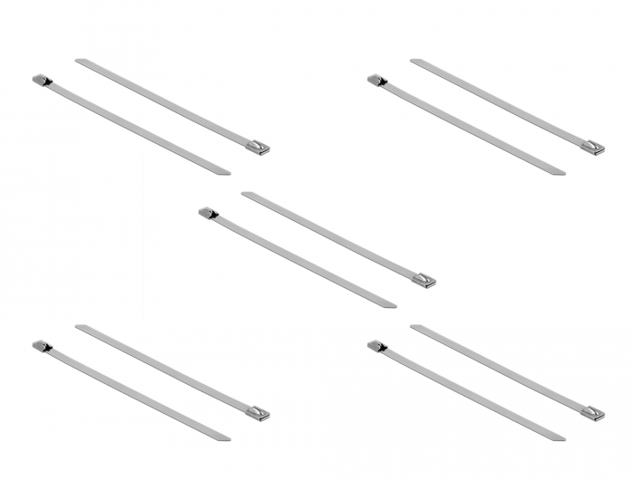Edelstahlkabelbinder L 200 x B 7,9 mm 10 Stück