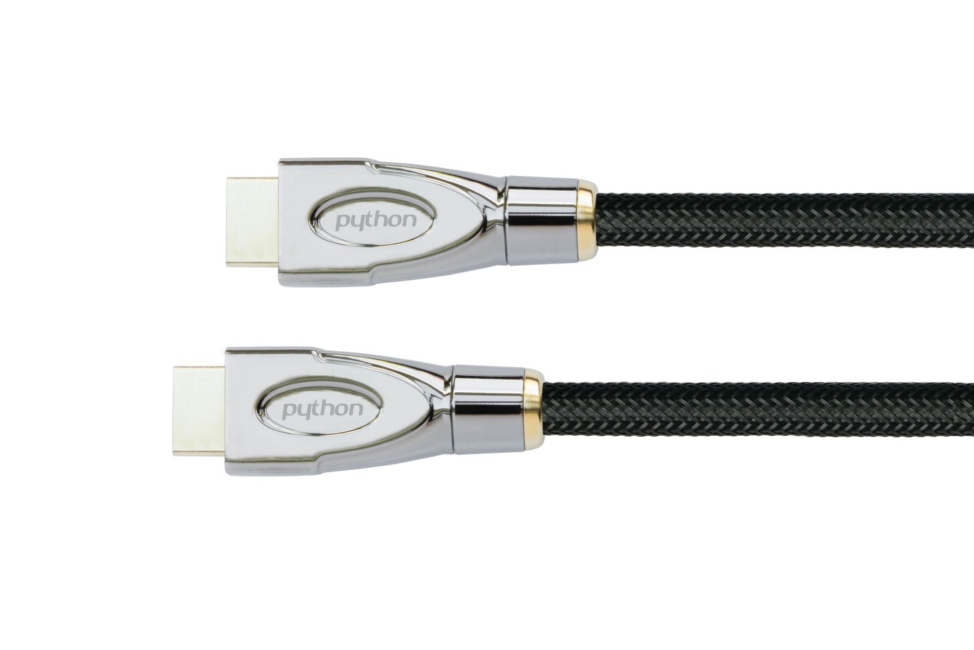 Anschlusskabel HDMI® 2.0 Kabel 4K2K / UHD 60Hz, 24K , Nylongeflecht schwarz, 0,5m