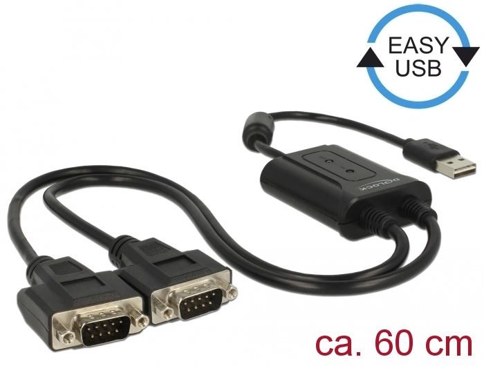 USB 2.0 auf 2 x Seriell RS-232 Adapter
