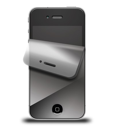 iPhone 4 Displayschutzfolie, verspiegelt