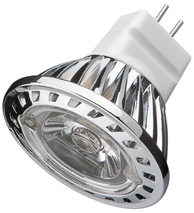 LED Spotlampe MR11 Ambient Weiß, Epistar Chip LED, 60lm, 1,3W, 12V, 2800K