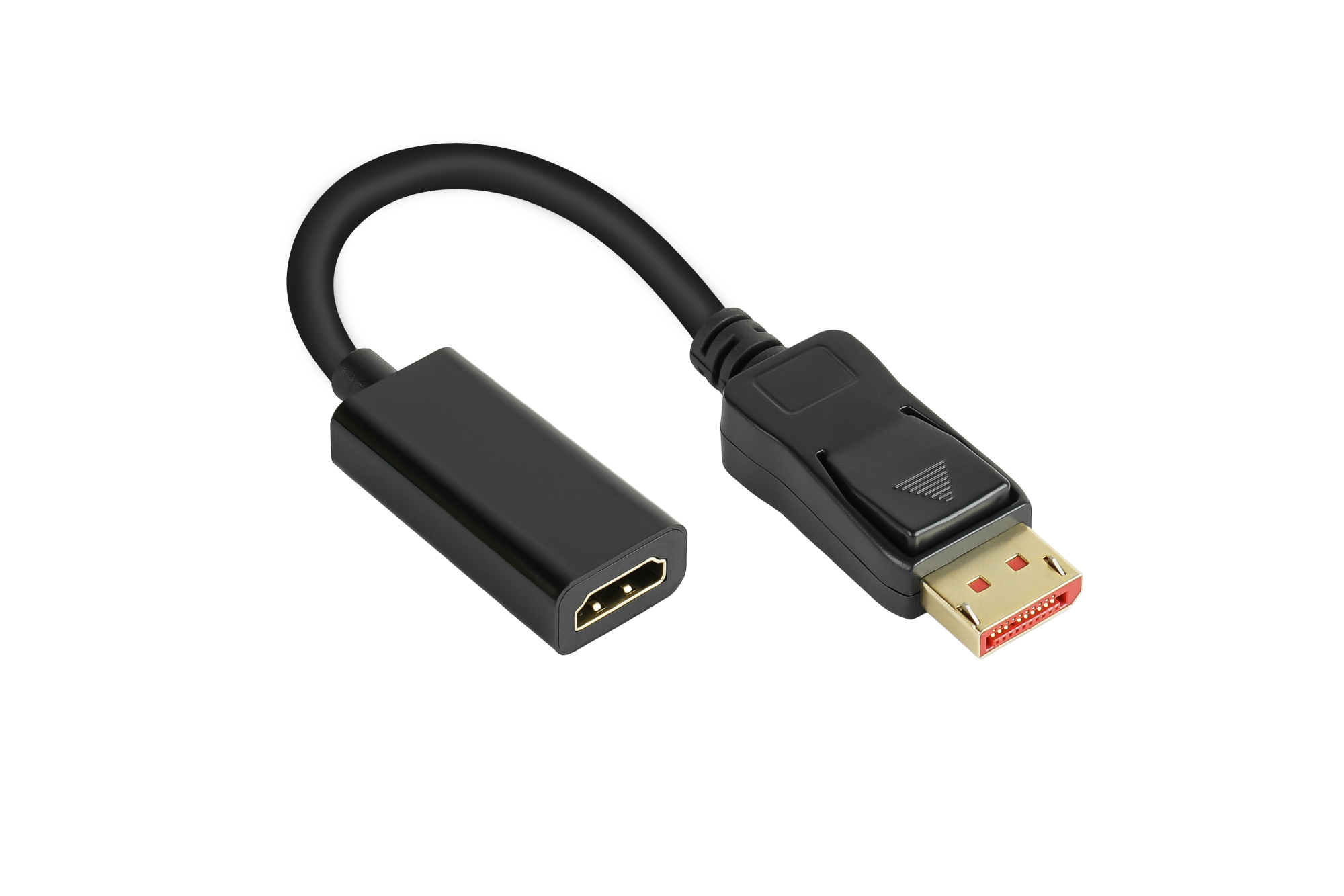 Adapter DisplayPort 1.4 Stecker an HDMI 2.0b Buchse, 4K @60Hz, vergoldete Kontakte, ca. 20cm