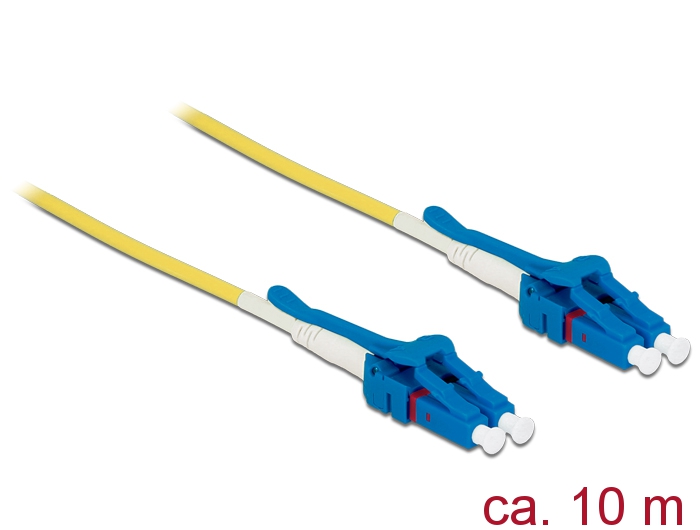 Kabel Lichtwellenleiter LC an LC Singlemode OS2, Uniboot, 10m