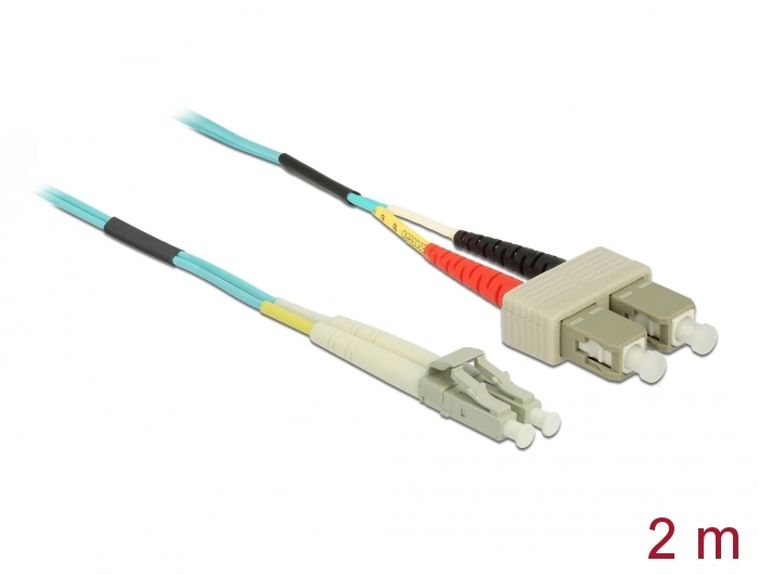 Kabel Lichtwellenleiter LC zu SC Multimode OM3 2 m