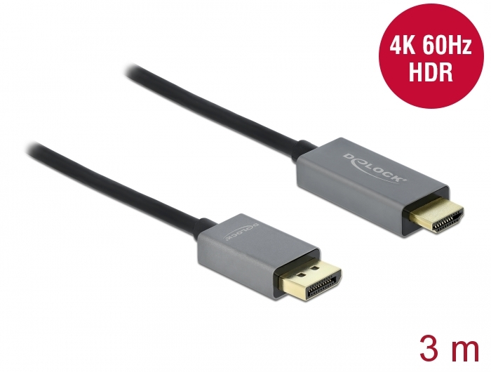 Aktives DisplayPort 1.4 zu HDMI Kabel 4K 60 Hz (HDR) 3 m