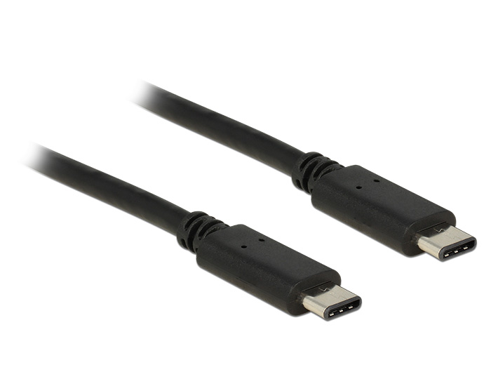 Kabel USB Type-C™ 2.0 Stecker an USB Type-C™ 2.0 Stecker 0,5 m schwarz