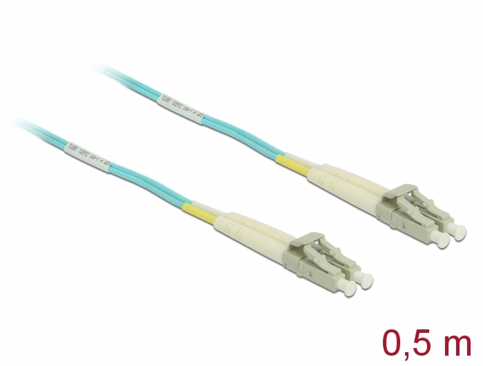 Kabel Lichtwellenleiter LC zu LC Multimode OM3 0,5 m