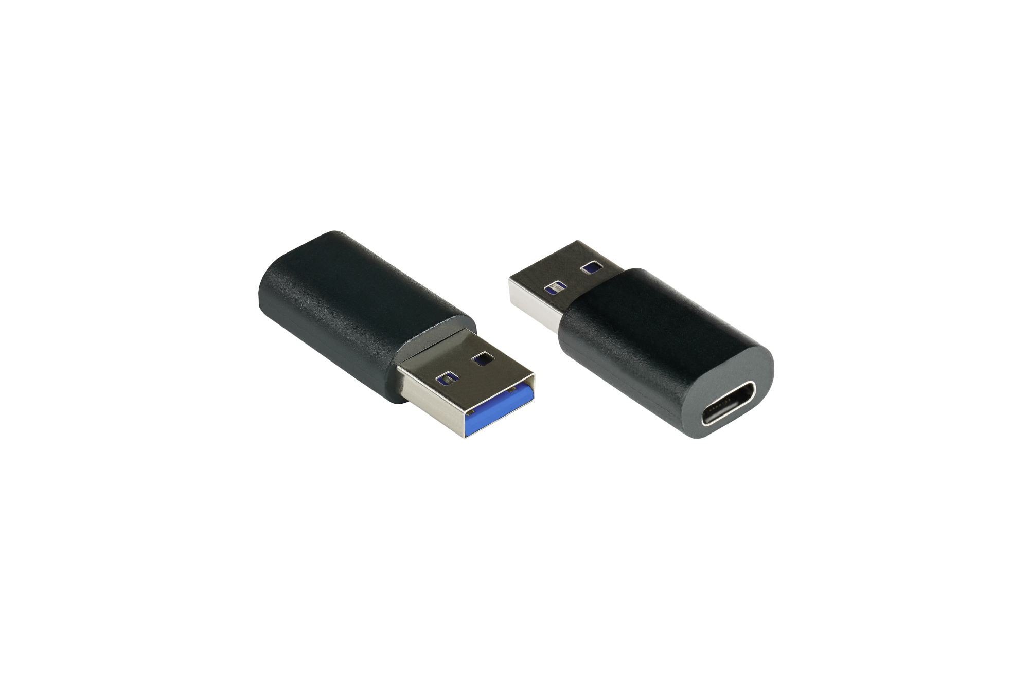 Adapter USB 3.0 / USB 3.1 (Gen. 1) Stecker A an USB-C™ Buchse, schwarz