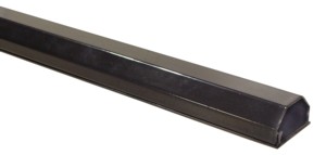 Kabelkanal Aluminium 33mm, 2-teilig, Länge 0,75m, schwarz