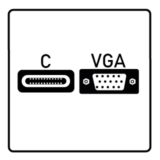 USB-C -> VGA