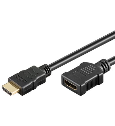 High-Speed-HDMI®-Verlängerung mit Ethernet, vergoldete Stecker, 2m