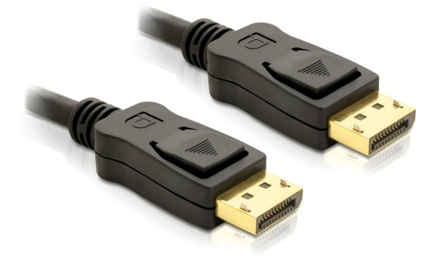 Kabel DisplayPort 1.2 Stecker > DisplayPort Stecker, 1m, schwarz 4K Delock® [82423]