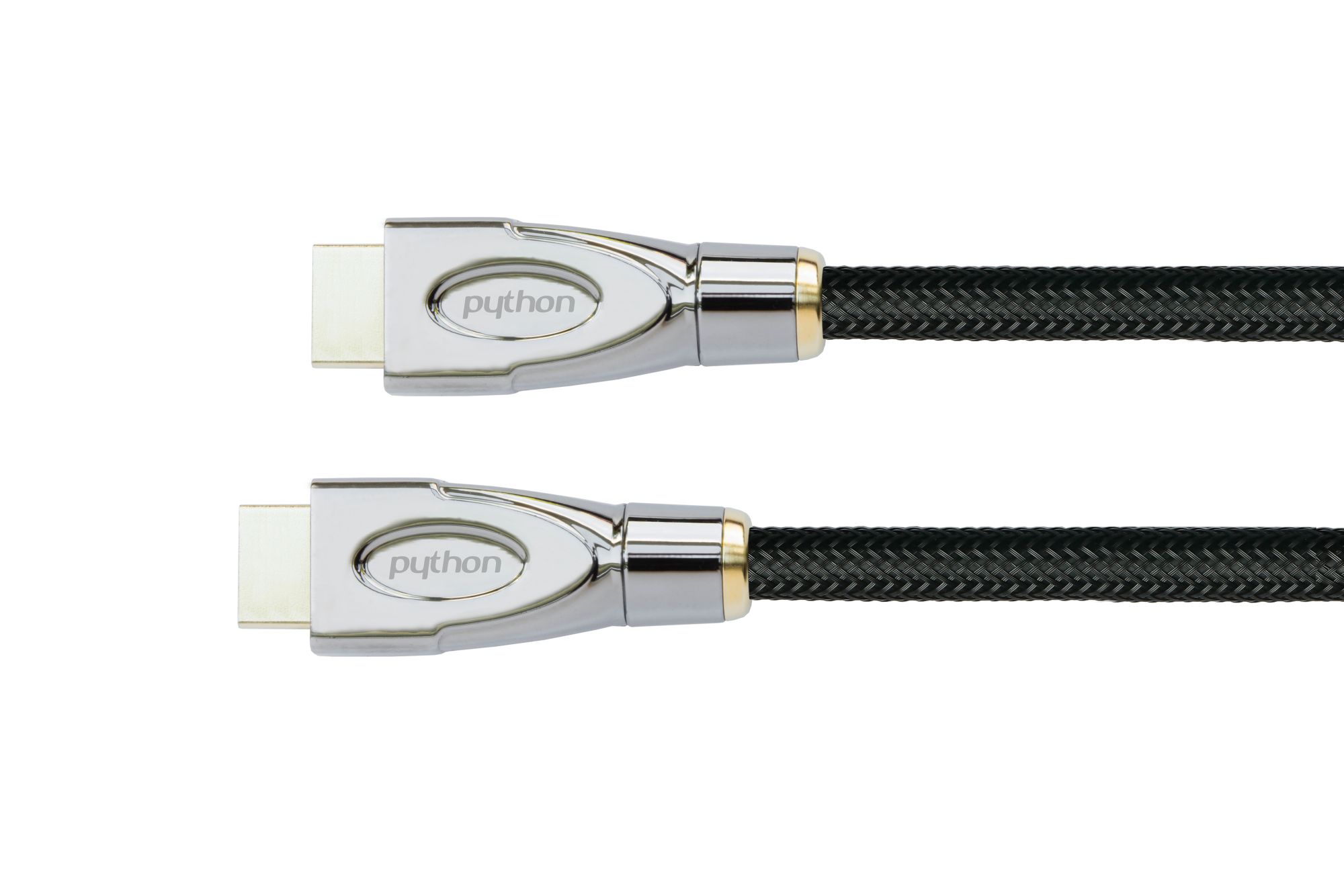 Anschlusskabel High-Speed-HDMI® mit Ethernet 4K2K/UHD, AKTIV (Redmere Chips), Nylobgefl. schwarz,25m