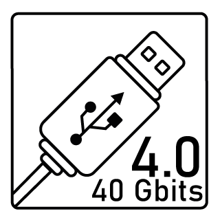 USB 4.0 Gen.3x2 - 40 Gbit/s