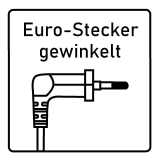 Euro-Stecker (Typ C) - gewinkelt