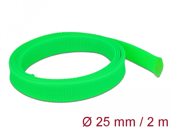 Geflechtschlauch dehnbar 2 m x 25 mm grün
